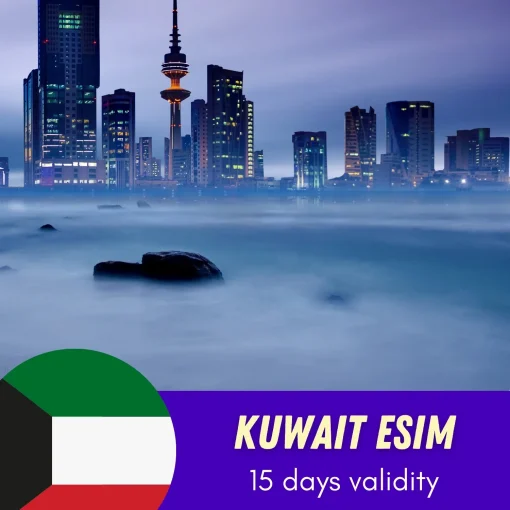 Kuwait eSIM 15 Days